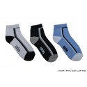 Cotton Spandex Anklee Lenght Sport Socks - BLACK -