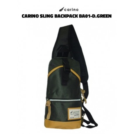 Carino Sling Backpack -BA01 - DARK GREEN